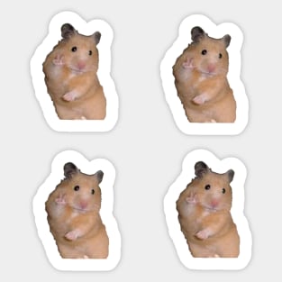 4 Peace Hamster Sticker